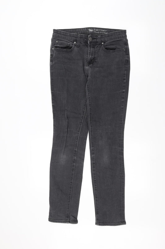 Gap Womens Black  Denim Skinny Jeans Size 6 L28 in