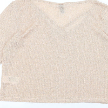 H&M Womens Beige   Pullover Jumper Size L