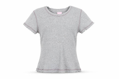 Cherokee Girls Grey   Basic T-Shirt Size 9-10 Years