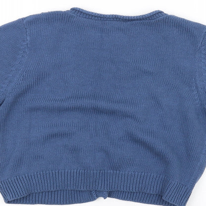 BHS Womens Blue  Knit Jacket Coat Size 12