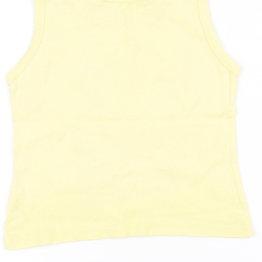 Disney Girls Yellow   Basic Tank Size 10 Years