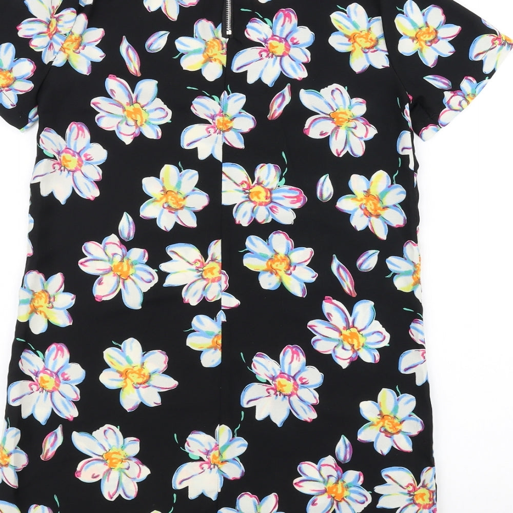 Womens UK Size XS glamourous Black Basic Polo