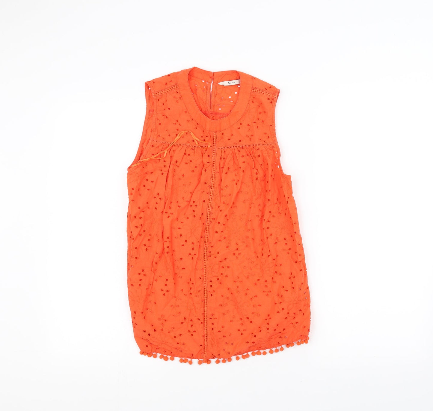 TU Womens Orange   Basic T-Shirt Size 10