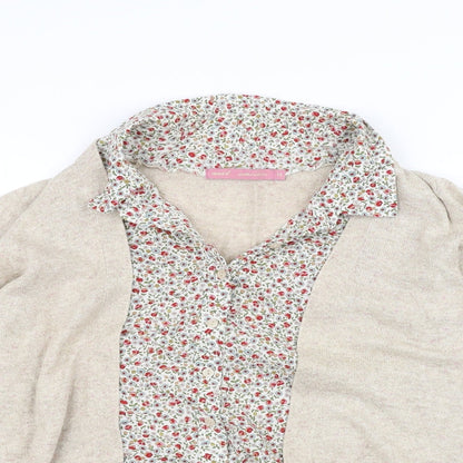 Womens UK Size 14 NEXT Brown Basic T-Shirt