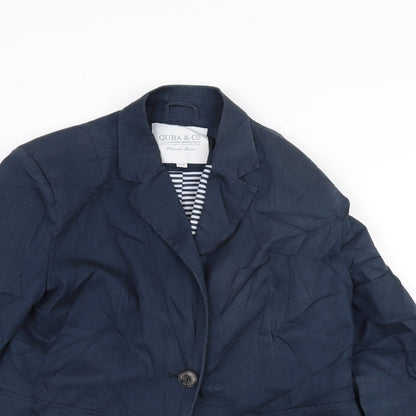 Quba & Co Womens Blue   Jacket  Size 10