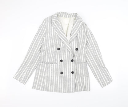 Womens UK Size 8 H&M Grey Jacket