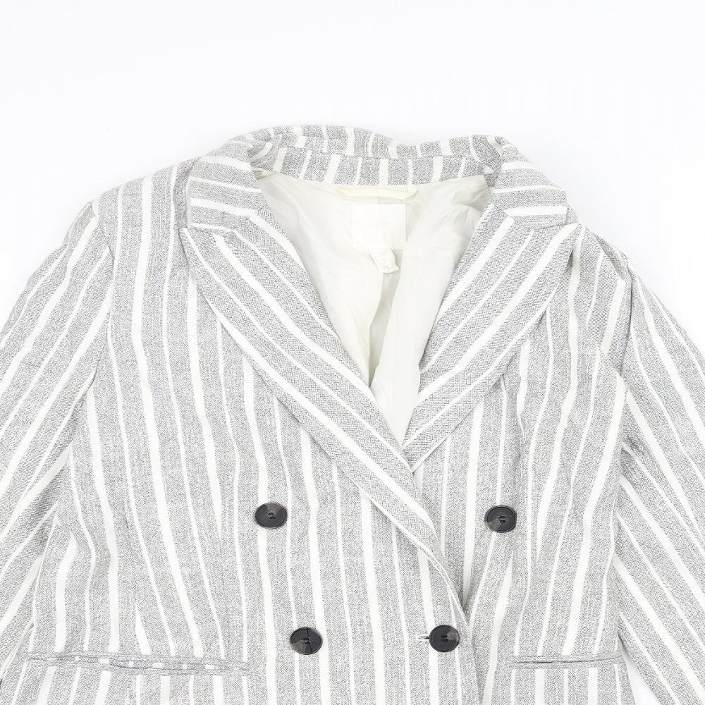 Womens UK Size 8 H&M Grey Jacket