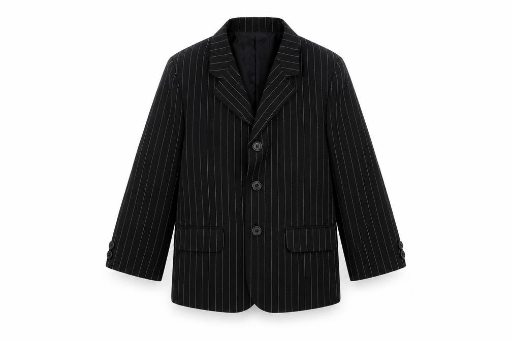 Preworn Boys Blue Striped  Jacket  Size 3 Years