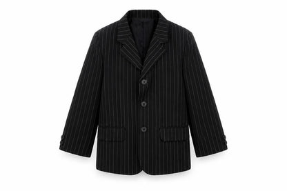 Preworn Boys Blue Striped  Jacket  Size 3 Years