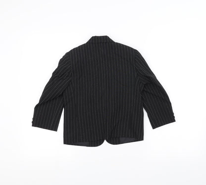 Preworn Boys Blue Striped  Jacket  Size 3 Years