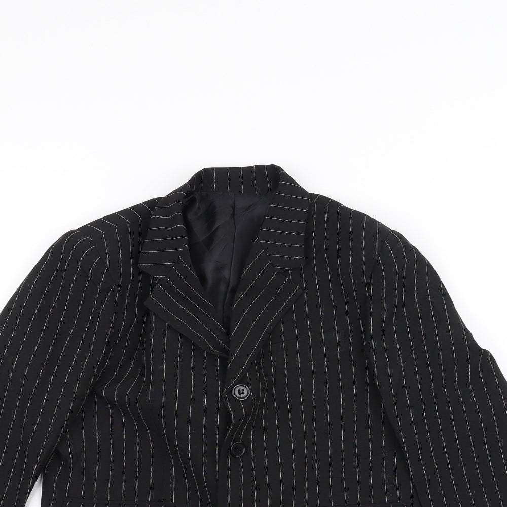 Preworn Boys Blue Striped  Jacket  Size 3 Years