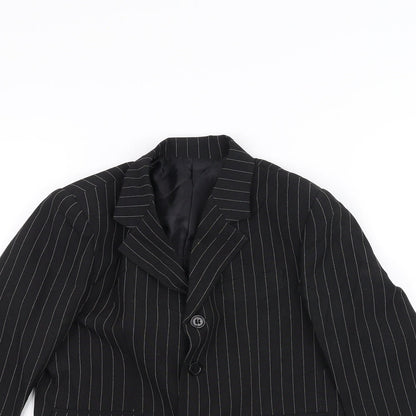 Preworn Boys Blue Striped  Jacket  Size 3 Years