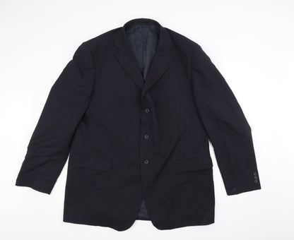Mens UK Size 46 Marks and Spencer Regular Blue Suit Jacket