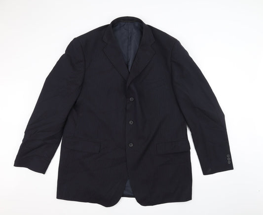 Mens UK Size 46 Marks and Spencer Regular Blue Suit Jacket