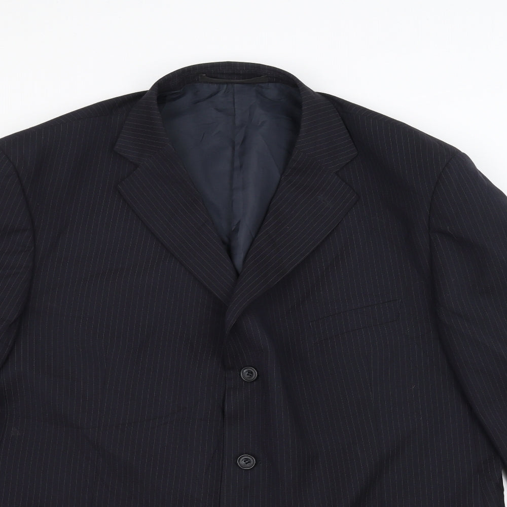 Mens UK Size 46 Marks and Spencer Regular Blue Suit Jacket