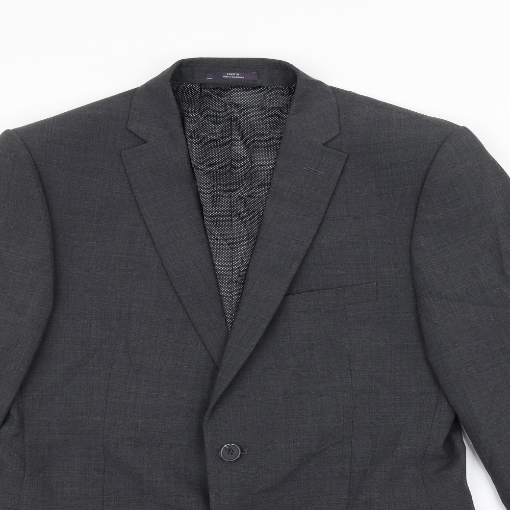 Mens UK Size 38 Marks and Spencer Regular Grey Suit Jacket