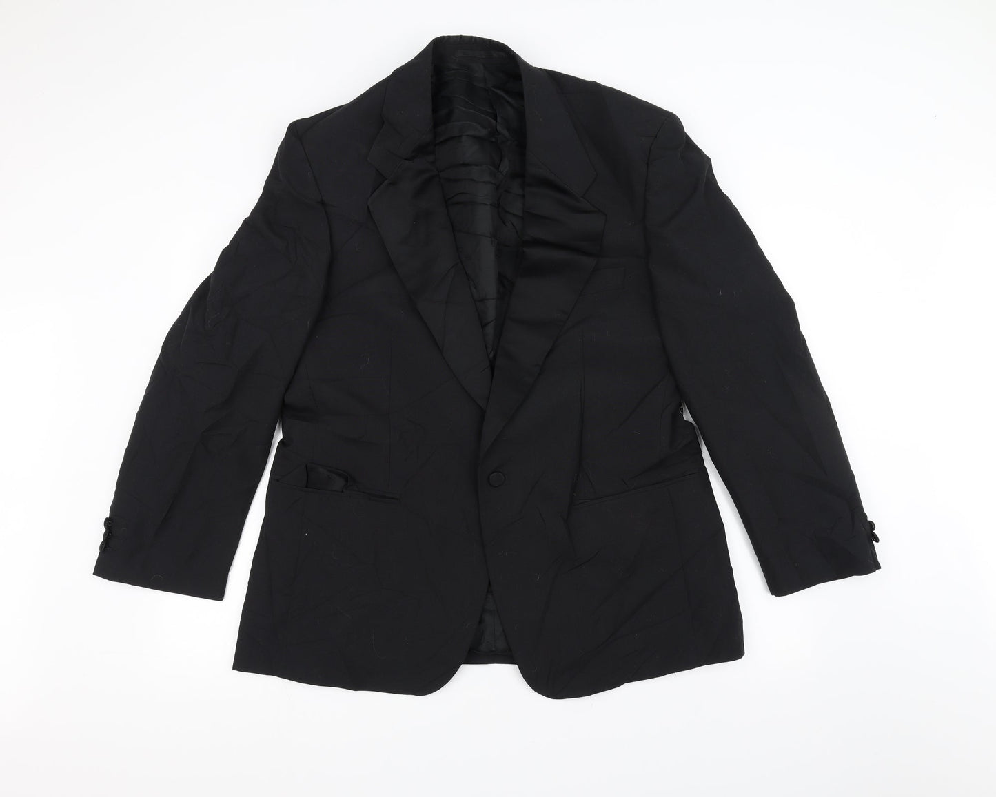 Mens UK Size 42 Burton Regular Black Suit Jacket