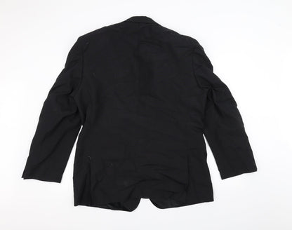 Mens UK Size 42 Burton Regular Black Suit Jacket