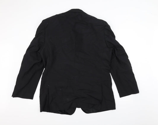 Mens UK Size 42 Burton Regular Black Suit Jacket