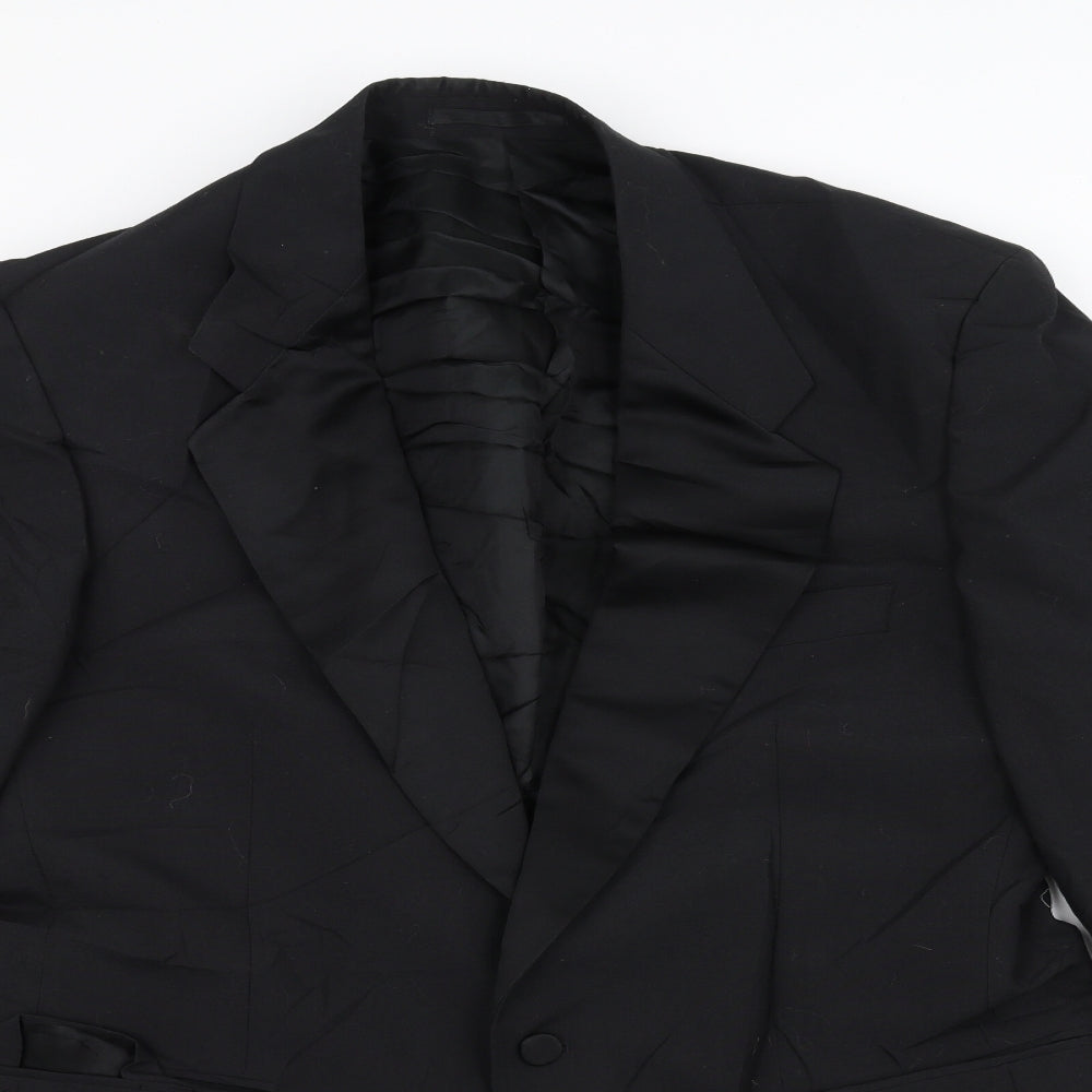 Mens UK Size 42 Burton Regular Black Suit Jacket