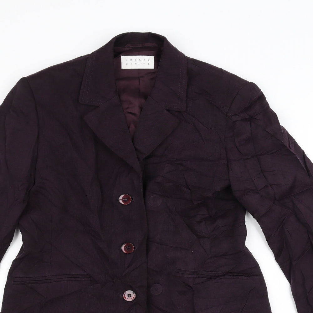 precise petite Womens Purple   Jacket  Size 10
