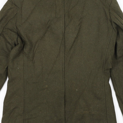 DAS Womens Green   Pea Coat Coat Size M