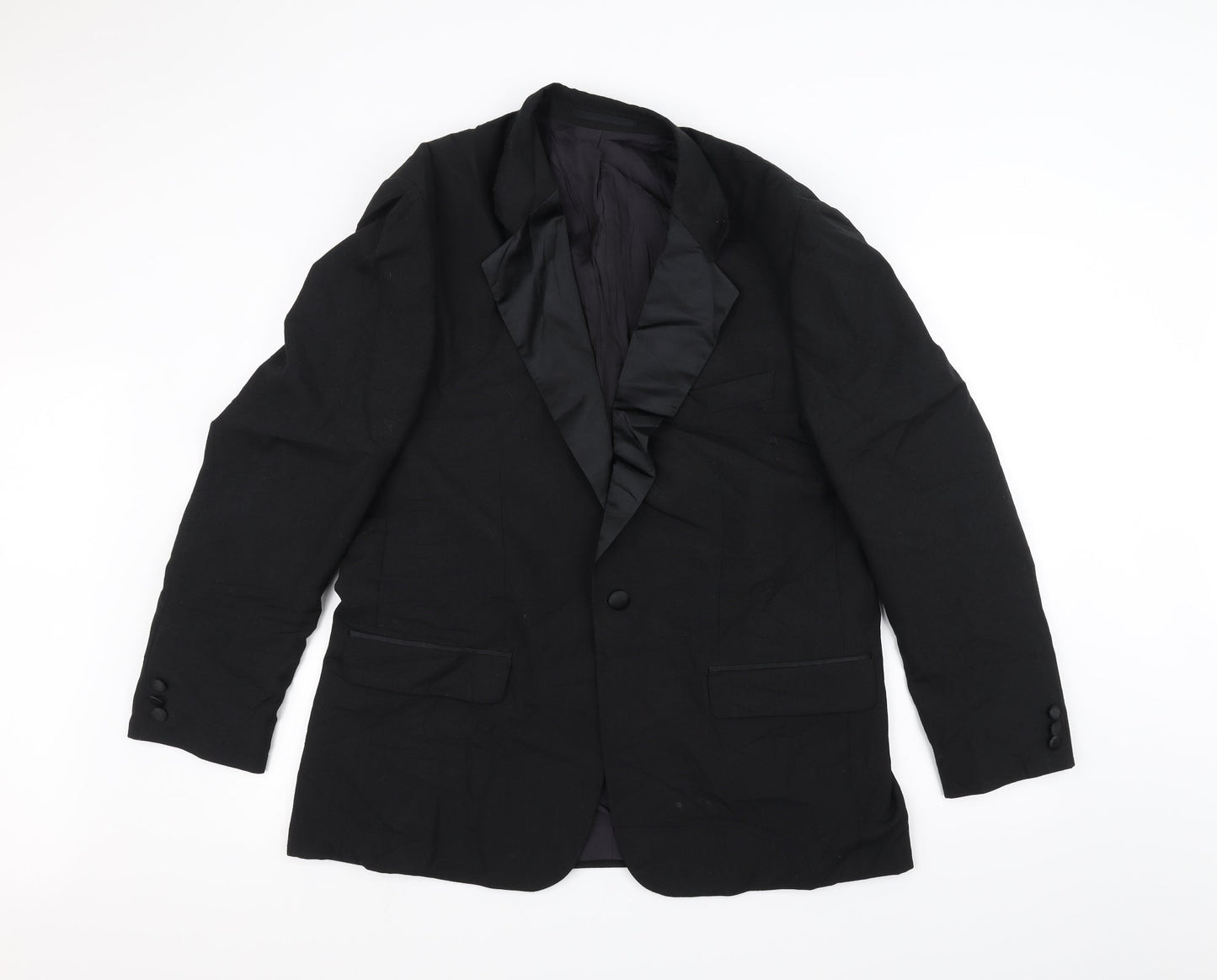 Mens UK Size 40 Preworn Regular Black Suit Jacket