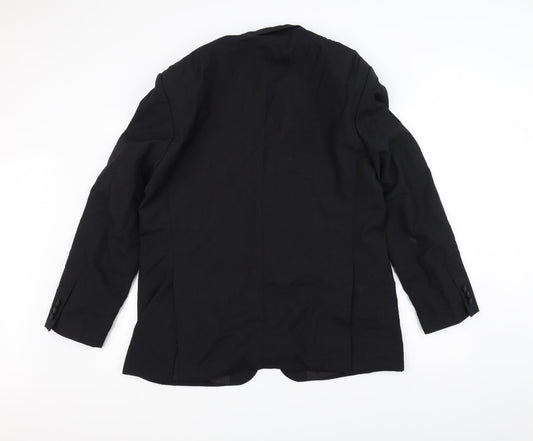 Mens UK Size 40 Preworn Regular Black Suit Jacket