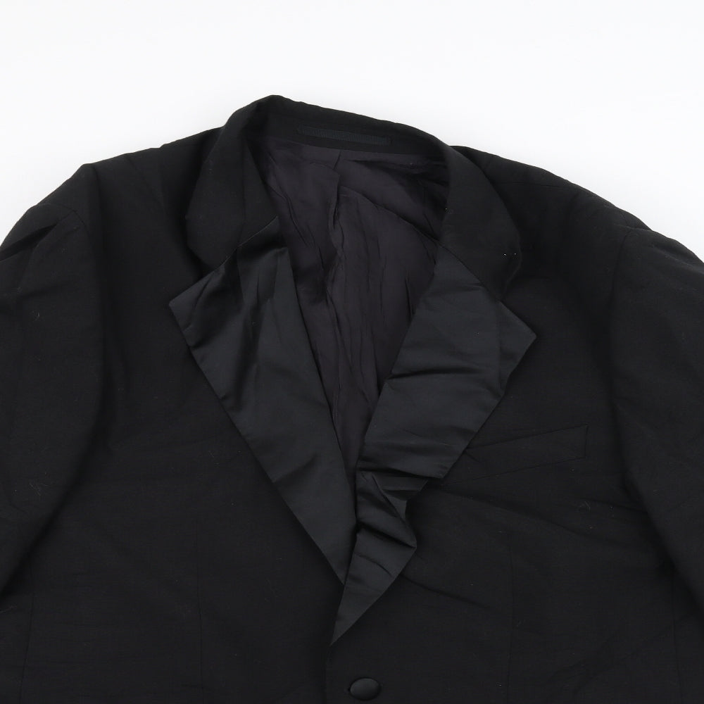 Mens UK Size 40 Preworn Regular Black Suit Jacket