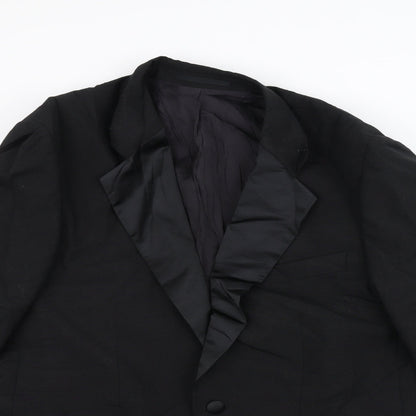 Mens UK Size 40 Preworn Regular Black Suit Jacket