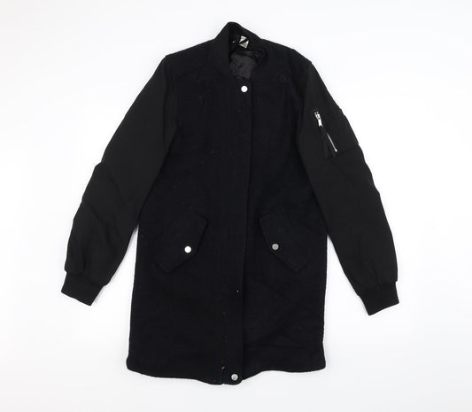 Mens UK Size  H&M Black Pea Coat