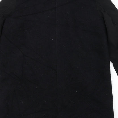 Mens UK Size  H&M Black Pea Coat