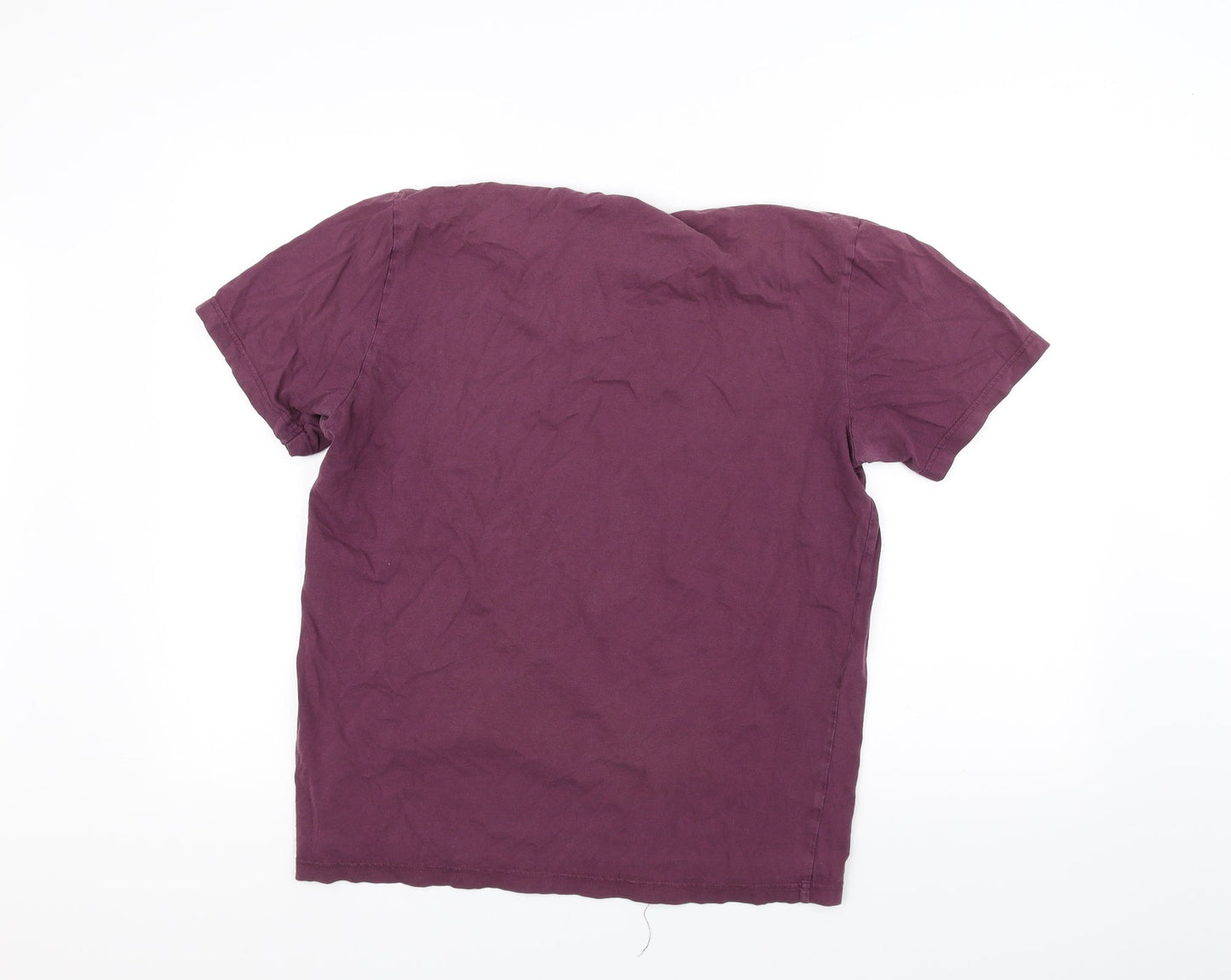 Womens UK Size L Preworn Red Basic T-Shirt