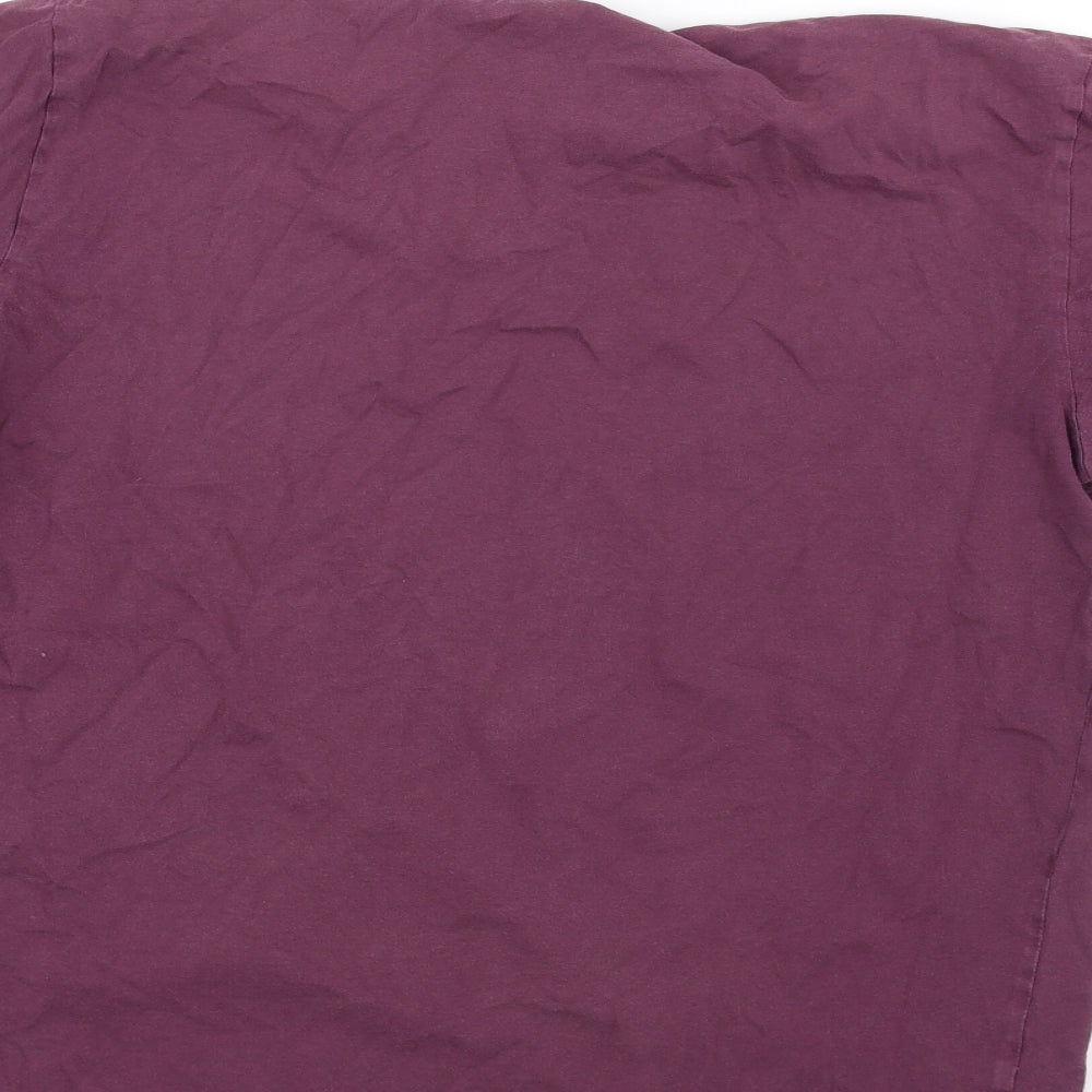 Womens UK Size L Preworn Red Basic T-Shirt