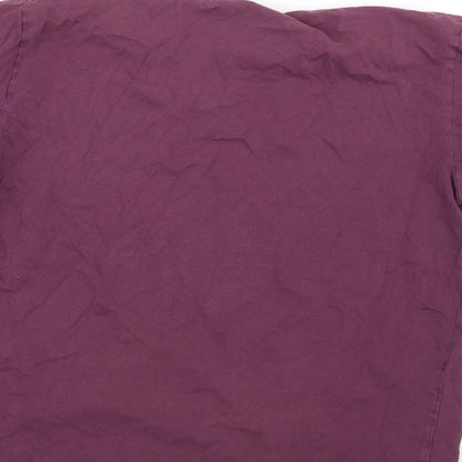 Womens UK Size L Preworn Red Basic T-Shirt