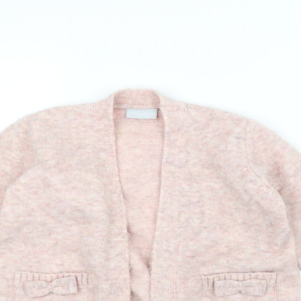 I love girls wear Girls Pink  Knit Jacket Coatigan Size 7-8 Years