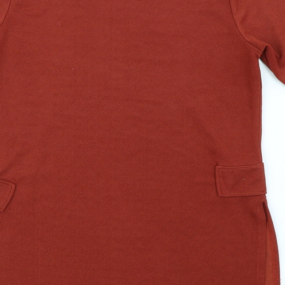 Boohoo Womens Orange   Basic T-Shirt Size 10