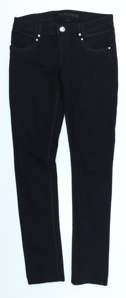 Musketeer Jeans Womens Black  Denim Skinny Jeans Size 28 in L30 in
