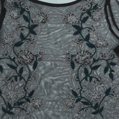 Womens UK Size 8 River Island Black Basic T-Shirt
