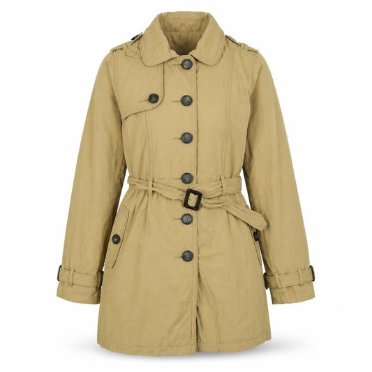 Divided Womens Brown   Overcoat Coat Size 12