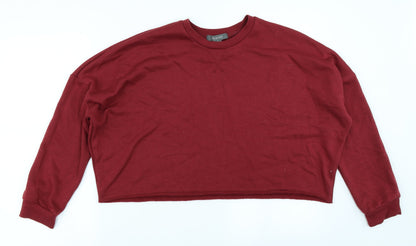 Primark Womens Red   Pullover Sweatshirt Size S  - Cropped