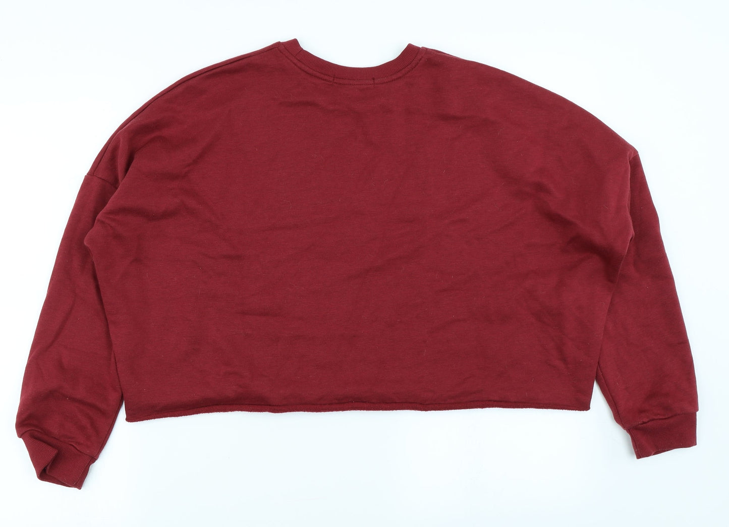 Primark Womens Red   Pullover Sweatshirt Size S  - Cropped