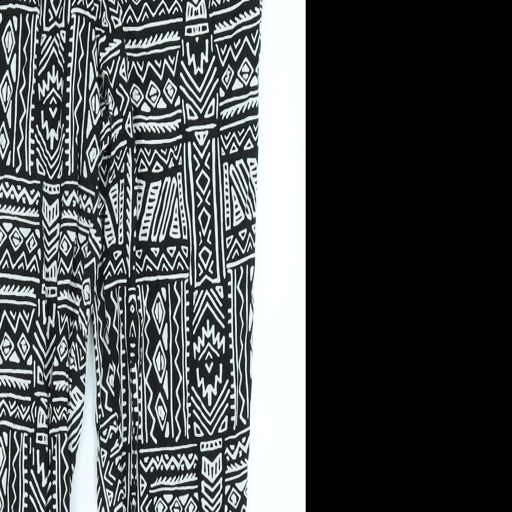 Womens UK Size 12 Divided Regular Fit Jogger Black Trousers