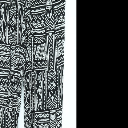Womens UK Size 12 Divided Regular Fit Jogger Black Trousers