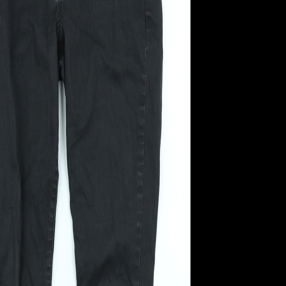 Topshop Womens Black  Denim Skinny Jeans Size 34 in L32 in