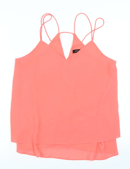 Womens UK Size 12 New Look Pink Camisole Blouse