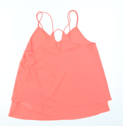Womens UK Size 12 New Look Pink Camisole Blouse
