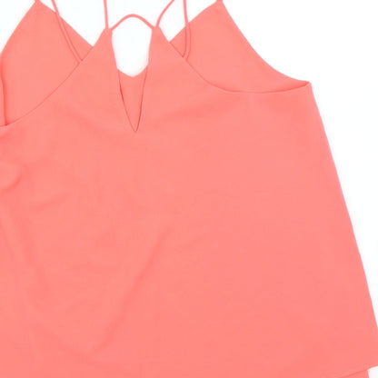 Womens UK Size 12 New Look Pink Camisole Blouse