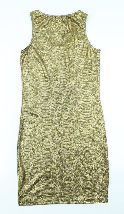 S&W Womens Gold   Bodycon  Size S