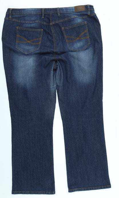 Womens UK Size 40 in John Baner Regular Fit Straight Blue Jeans